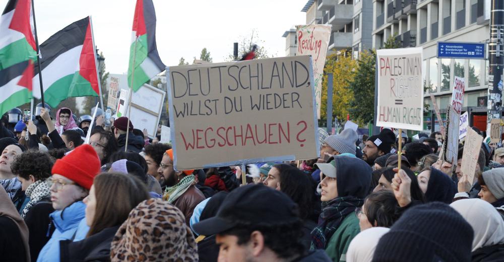 Protest i Berlin.